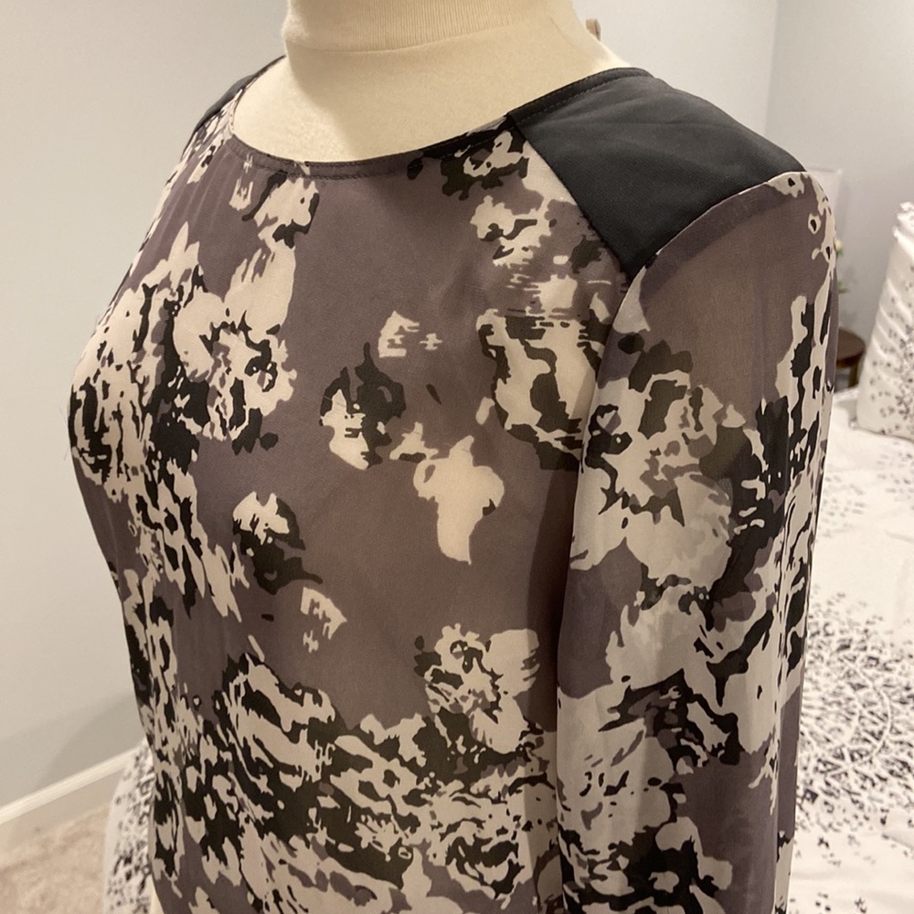 Sheer top with open back